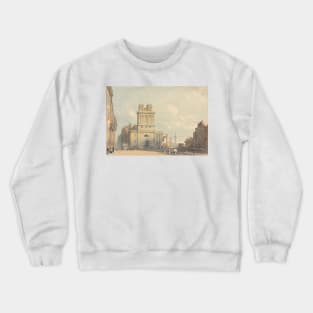 View of New Street, near London Bridge by John Varley Crewneck Sweatshirt